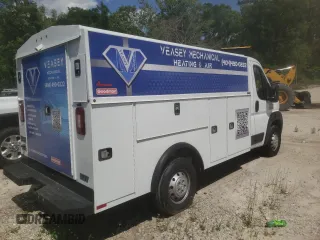 2022 Ram ProMaster with VIN 3C7WRVKG1NE141894, listed as a Copart auction lot 42490895 with 55,907 mi miles and Salvage Title. Bid and sale history available at DreamBid. Image 3.