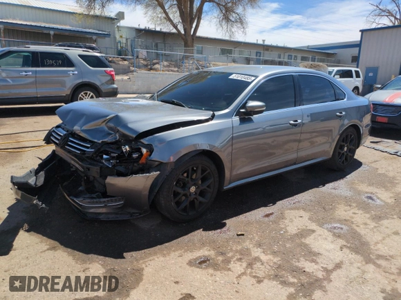 2015 Volkswagen Passat SE with VIN 1VWBS7A35FC014128, listed as a Copart auction lot 51010485 with 154,263 mi miles and Salvage title. Bid and sale history available at DreamBid. Image 1.