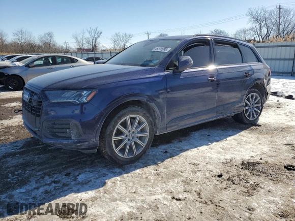 2023 Audi Q7 Premium Plus with VIN WA1LCBF71PD030402, listed as a Copart auction lot 46232265 with 24,295 mi miles and Salvage title. Bid and sale history available at DreamBid. Image 1.