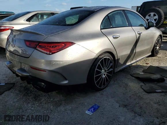 2020 Mercedes-Benz CLA with VIN WDD5J5BB4LN064943, listed as a Copart auction lot 76634774 with 0 mi miles and Non Repairable. Bid and sale history available at carsss.com. Image 3.