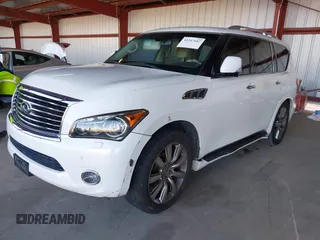 2012 Infiniti QX56 8-passenger with VIN JN8AZ2ND0C9715396, listed as a IAAI auction lot 41267602 with 206,630 mi miles and . Bid and sale history available at DreamBid. Image 21.