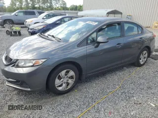 2013 Honda Civic LX z VIN 2HGFB2F56DH300714, wystawiony jako Copart lot #56036435 z przebiegiem 43 350 mil mil oraz Szkoda całkowita • Salvage title. Historia ofert i sprzedaży dostępna na DreamBid. Obrazek 1.