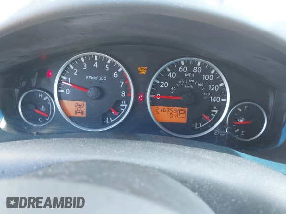2008 Nissan Frontier SE with VIN 1N6AD06W08C442627, listed as a IAAI auction lot 42626747 with 216,359 mi miles and . Bid and sale history available at DreamBid. Image 7.