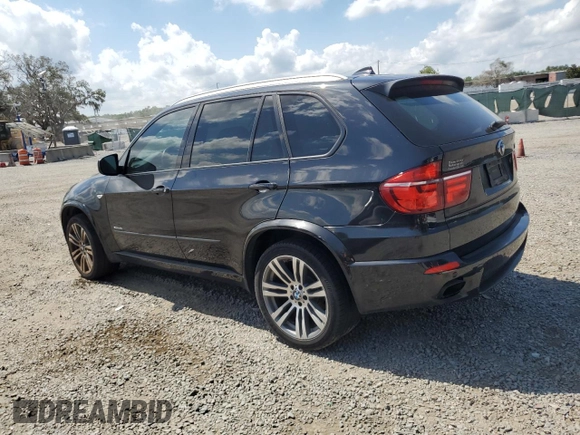 2012 BMW X5 35i with VIN 5UXZV4C54CL744502, listed as a Copart auction lot 57828115 with 161,597 mi miles and Clean title. Bid and sale history available at DreamBid. Image 2.