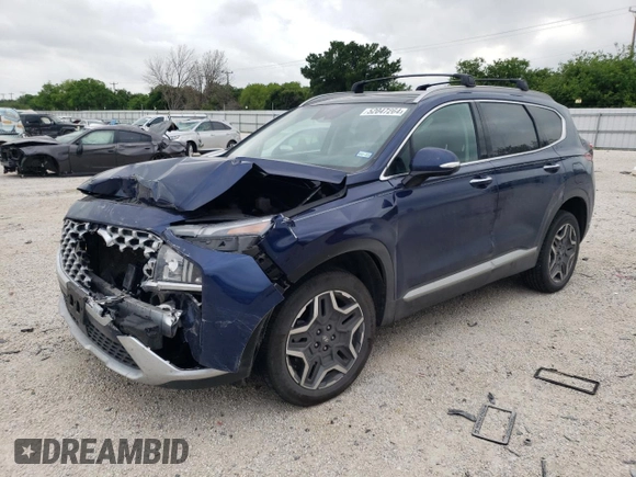 2023 Hyundai Santa Fe Hybrid SEL Premium with VIN 5NMS3DA11PH010660, listed as a Copart auction lot 52047264 with 35,502 mi miles. Bid and sale history available at carsss.com. Image 1.
