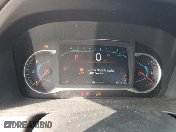 2019 Honda Pilot EX-L with VIN 5FNYF5H49KB013887, listed as a Copart auction lot 44258315 with 159,115 mi miles and Salvage title. Bid and sale history available at DreamBid. Image 9.