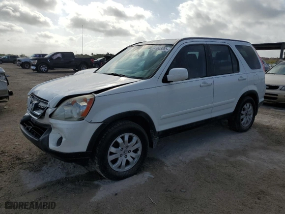 2005 Honda CR-V EX SE with VIN SHSRD78925U304147, listed as a Copart auction lot 47653065 with 154,196 mi miles and Salvage Title. Bid and sale history available at carsss.com. Image 1.