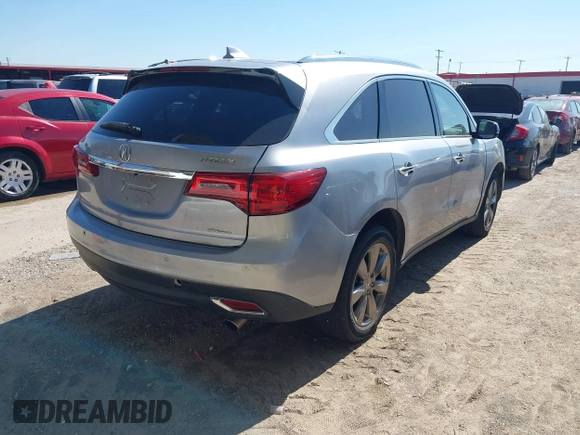 2016 Acura MDX w/Advance with VIN 5FRYD4H96GB034228, listed as a IAAI auction lot 41673425 with 109,208 mi miles. Bid and sale history available at carsss.com. Image 4.
