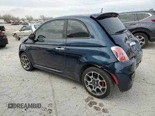 2013 FIAT 500 Sport with VIN 3C3CFFBRXDT544786, listed as a Copart auction lot 50121905 with 109,455 mi miles and Salvage Title. Bid and sale history available at carsss.com. Image 2.