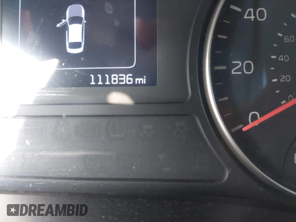 2016 Kia Optima LX with VIN 5XXGT4L36GG105637, listed as a IAAI auction lot 42013800 with 111,836 mi miles. Bid and sale history available at carsss.com. Image 14.