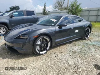 2024 Porsche Taycan with VIN WP0AA2Y13RSA10696, listed as a Copart auction lot 74074474 with 12,905 mi miles and Non Repairable. Bid and sale history available at DreamBid. Image 1.