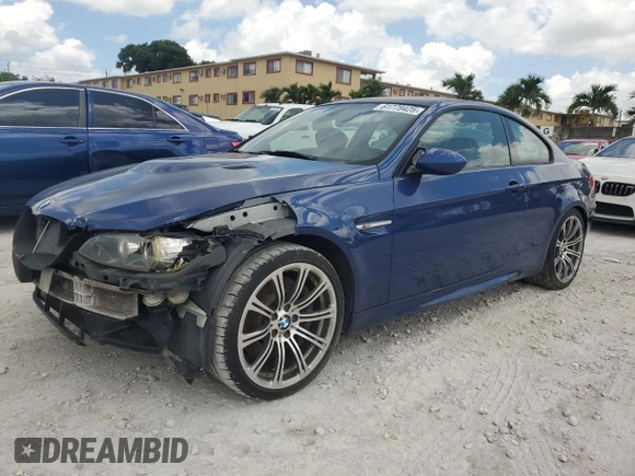 2011 BMW M3 with VIN WBSKG9C58BE646241, listed as a Copart auction lot 61779425 with 182,404 mi miles and Salvage title. Bid and sale history available at DreamBid. Image 1.