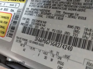 2016 Ford Fusion S with VIN 3FA6P0G75GR274240, listed as a IAAI auction lot 42626001 with 113,774 mi miles and . Bid and sale history available at DreamBid. Image 9.