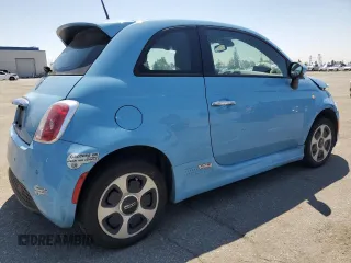 2015 FIAT 500e with VIN 3C3CFFGEXFT732572, listed as a Copart auction lot 56031635 with 65,073 mi miles and Clean title. Bid and sale history available at DreamBid. Image 3.