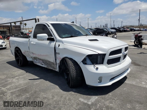 2015 Ram 1500 Sport with VIN 3C6JR6CT8FG687324, listed as a Copart auction lot 56992605 with 123,952 mi miles and Salvage title. Bid and sale history available at DreamBid. Image 4.