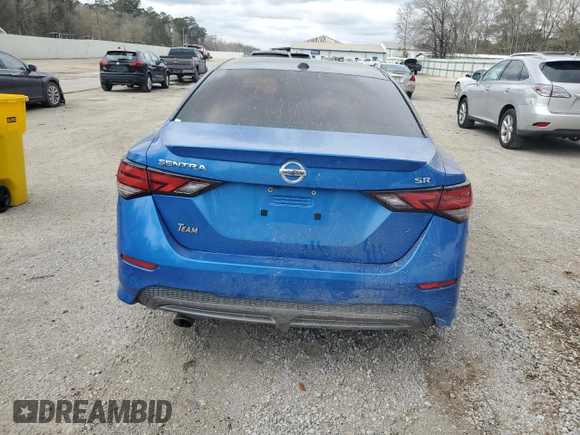 2022 Nissan Sentra SR with VIN 3N1AB8DV0NY207992, listed as a Copart auction lot 46617435 with 49,780 mi miles and Salvage Title. Bid and sale history available at carsss.com. Image 6.