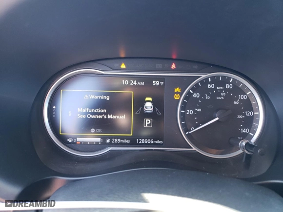 2018 Nissan Kicks SV with VIN 3N1CP5CU6JL542439, listed as a Copart auction lot 48777755 with 128,906 mi miles and Salvage Title. Bid and sale history available at carsss.com. Image 9.