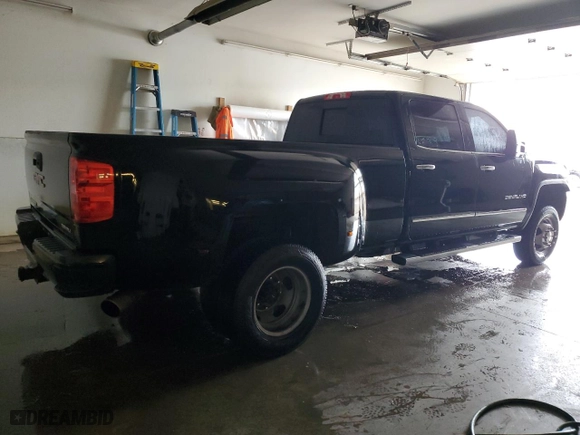 2015 GMC Sierra 3500HD available WiFi Denali with VIN 1GT424E85FF130203, listed as a Copart auction lot 84489854 with NaN miles and Salvage Title. Bid and sale history available at carsss.com. Image 3.