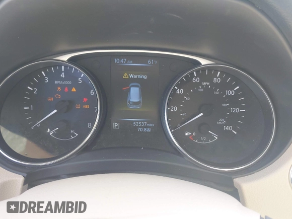 2015 Nissan Rogue SL with VIN 5N1AT2MT1FC766074, listed as a IAAI auction lot 41908829 with 52,537 mi miles. Bid and sale history available at carsss.com. Image 15.