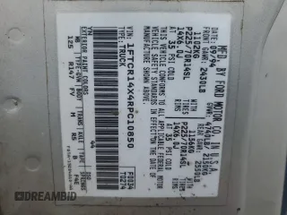 1994 Ford Ranger Splash z VIN 1FTCR14X4RPC10850, wystawiony jako Copart lot #59966835 z przebiegiem 112 405 mil mil oraz Szkoda całkowita • Salvage title. Historia ofert i sprzedaży dostępna na DreamBid. Obrazek 12.