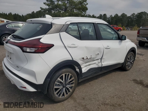 2024 Nissan Kicks SV with VIN 3N1CP5CV9RL529026, listed as a Copart auction lot 48770075 with 21,411 mi miles and Salvage Title. Bid and sale history available at carsss.com. Image 3.