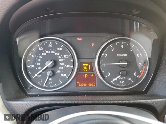 2007 BMW 3 Series 328i with VIN WBAWV13517P117206, listed as a Copart auction lot 86374474 with 183,900 mi miles and Salvage title. Bid and sale history available at DreamBid. Image 9.