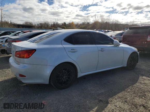 2006 Lexus IS 250 with VIN JTHCK262262004364, listed as a Copart auction lot 80584384 with 219,592 mi miles and Clean Title. Bid and sale history available at DreamBid. Image 3.