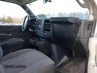 2017 Chevrolet Express Cargo Van with VIN 1GCWGAFF9H1176218, listed as a IAAI auction lot 41678884 with 218,451 mi miles. Bid and sale history available at carsss.com. Image 5.