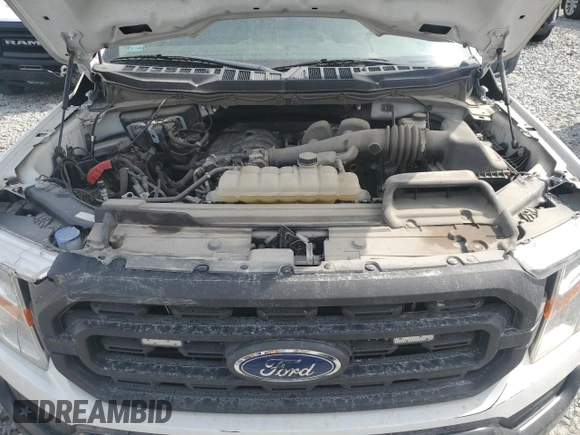 2021 Ford F-150 XL with VIN 1FTEW1CB8MKE68771, listed as a Copart auction lot 54613785 with 68,622 mi miles and Salvage Title. Bid and sale history available at carsss.com. Image 11.