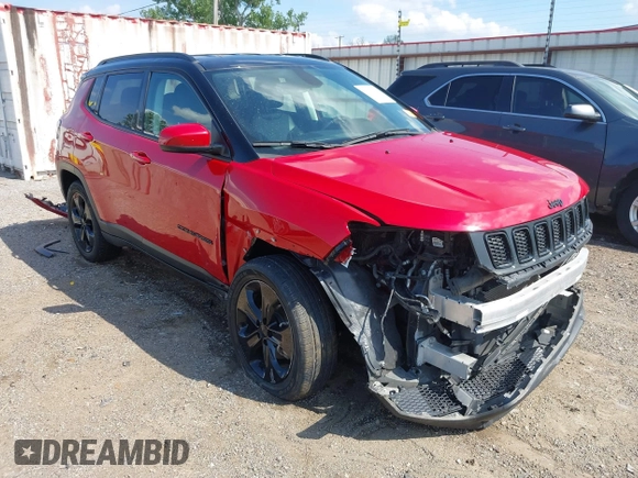 2021 Jeep Compass Latitude z VIN 3C4NJDBB5MT603608, wystawiony jako IAAI lot #40036775 z przebiegiem 61 257 mil mil oraz . Historia ofert i sprzedaży dostępna na DreamBid. Obrazek 1.