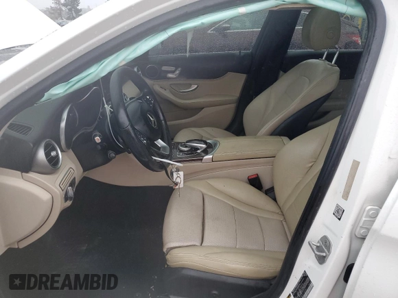 2016 Mercedes-Benz C 300 Luxury with VIN 55SWF4KB5GU109093, listed as a Copart auction lot 48825165 with 78,322 mi miles and Salvage Title. Bid and sale history available at carsss.com. Image 7.