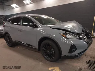 2023 Nissan Murano SV with VIN 5N1AZ2BS9PC141626, listed as a IAAI auction lot 41929851 with 18,469 mi miles. Bid and sale history available at carsss.com. Image 1.