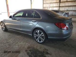 2017 Mercedes-Benz C 300 with VIN 55SWF4JB1HU206942, listed as a Copart auction lot 54376905 with 119,453 mi miles and Clean Title. Bid and sale history available at carsss.com. Image 2.