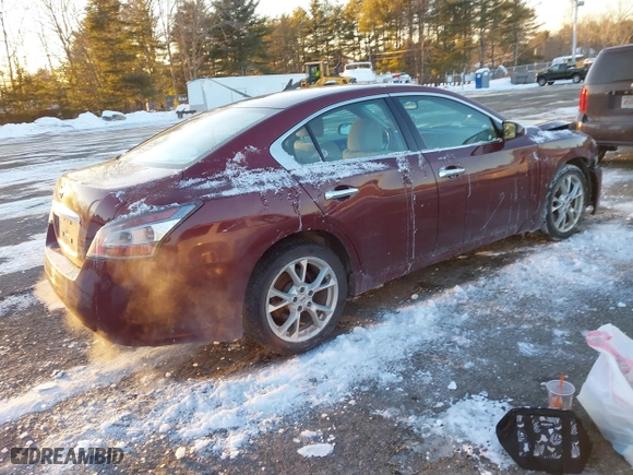 2012 Nissan Maxima 3.5 SV with VIN 1N4AA5AP3CC869601, listed as a IAAI auction lot 41397833 with 121,947 mi miles. Bid and sale history available at carsss.com. Image 4.