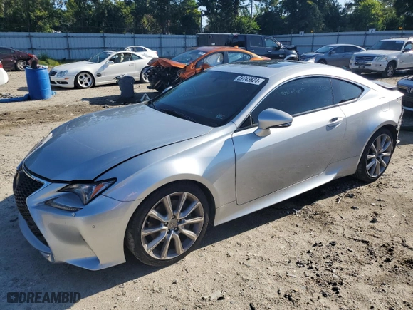 2015 Lexus RC 350 with VIN JTHSE5BC5F5002478, listed as a Copart auction lot 69743824 with 100,098 mi miles and Salvage Title. Bid and sale history available at carsss.com. Image 1.