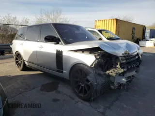 2017 Land Rover Range Rover with VIN SALGS5FEXHA345897, listed as a Copart auction lot 51103205 with 74,520 mi miles and Salvage title. Bid and sale history available at DreamBid. Image 4.
