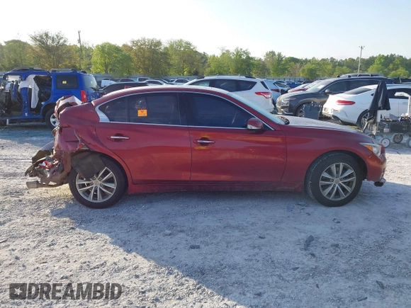 2015 Infiniti Q50 Premium with VIN JN1BV7AR3FM396669, listed as a IAAI auction lot 42007221 with 185,175 mi miles. Bid and sale history available at carsss.com. Image 13.