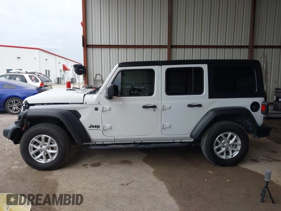 2023 Jeep Wrangler Sport S with VIN 1C4HJXDG8PW620005, listed as a IAAI auction lot 42117455 with 25,725 mi miles and . Bid and sale history available at DreamBid. Image 14.