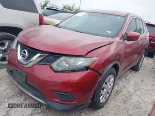 2016 Nissan Rogue SV with VIN KNMAT2MT7GP631857, listed as a IAAI auction lot 41933428 with 172,055 mi miles. Bid and sale history available at carsss.com. Image 2.