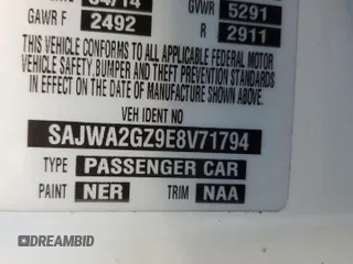 2014 Jaguar XJ with VIN SAJWA2GZ9E8V71794, listed as a Copart auction lot 74347574 with 106,172 mi miles and Clean Title. Bid and sale history available at carsss.com. Image 12.