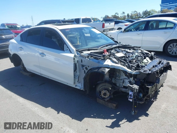 2024 Infiniti Q50 Red Sport 400 с VIN JN1FV7DP5RM660538, выставлен на аукционе IAAI как лот 41823631 с пробегом 3 982 миль миль и . История ставок и продаж доступна на DreamBid. Изображение 1.