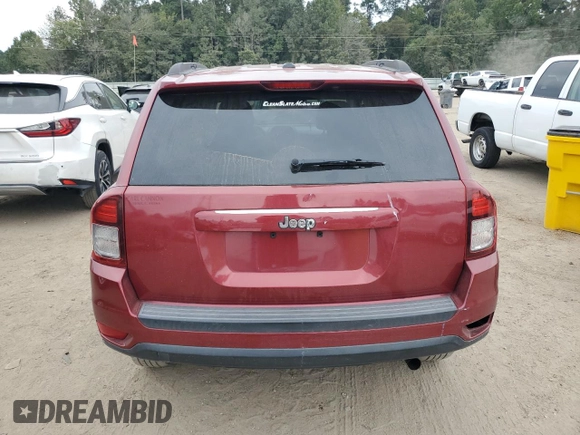 2017 Jeep Compass Sport with VIN 1C4NJCBB9HD131760, listed as a Copart auction lot 74073294 with 160,398 mi miles and Salvage Title. Bid and sale history available at carsss.com. Image 6.