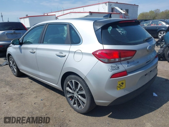 2019 Hyundai Elantra GT with VIN KMHH35LE8KU106251, listed as a IAAI auction lot 42015806 with 58,493 mi miles. Bid and sale history available at carsss.com. Image 3.