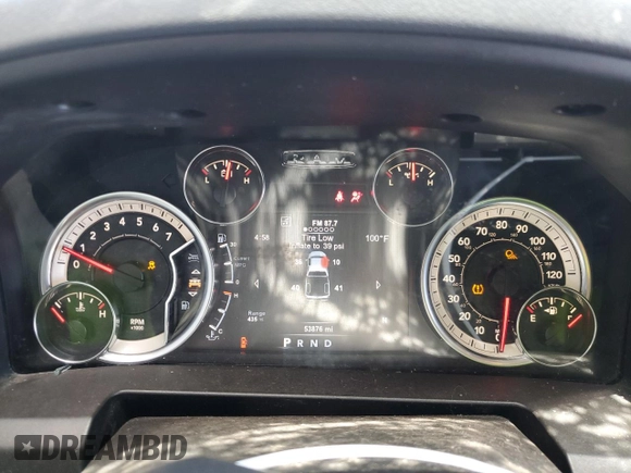 2019 Ram 1500 Big Horn z VIN 1C6RR6LT0KS548892, wystawiony jako Copart lot #58438045 z przebiegiem 53 876 mil mil oraz Szkoda całkowita • Salvage title. Historia ofert i sprzedaży dostępna na DreamBid. Obrazek 9.
