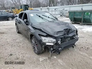 2017 Infiniti Q50 Red Sport 400 with VIN JN1FV7AR5HM872148, listed as a Copart auction lot 88992605 with Not provided miles and Salvage title. Bid and sale history available at DreamBid. Image 13.