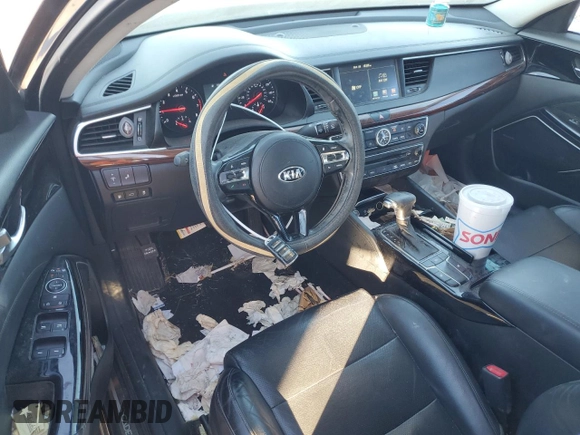 2017 Kia Cadenza Premium with VIN KNALC4J13H5089724, listed as a Copart auction lot 76076314 with 82,669 mi miles and Salvage Title. Bid and sale history available at carsss.com. Image 8.