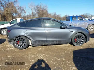 2023 Tesla Model Y Performance with VIN 7SAYGDEF1PF674417, listed as a IAAI auction lot 41421594 with 28,928 mi miles and . Bid and sale history available at DreamBid. Image 14.