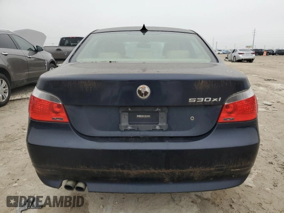 2006 BMW 5 Series 530xi with VIN WBANF735X6CU20504, listed as a Copart auction lot 44840125 with 122,594 mi miles and Clean Title. Bid and sale history available at carsss.com. Image 6.