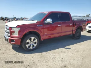2015 Ford F-150 XLT with VIN 1FTEW1EG2FFD13248, listed as a Copart auction lot 50037415 with 124,813 mi miles and Salvage Title. Bid and sale history available at carsss.com. Image 1.