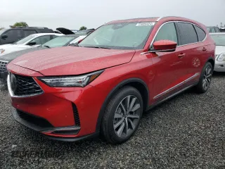 2025 Acura MDX Technology with VIN 5J8YD9H46SL000722, listed as a Copart auction lot 73999424 with 284 mi miles and Salvage title. Bid and sale history available at DreamBid. Image 1.